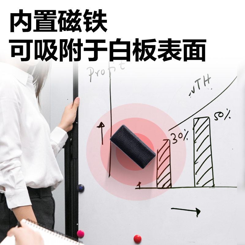 得力7837白板擦114*51*43mm(灰)(只)