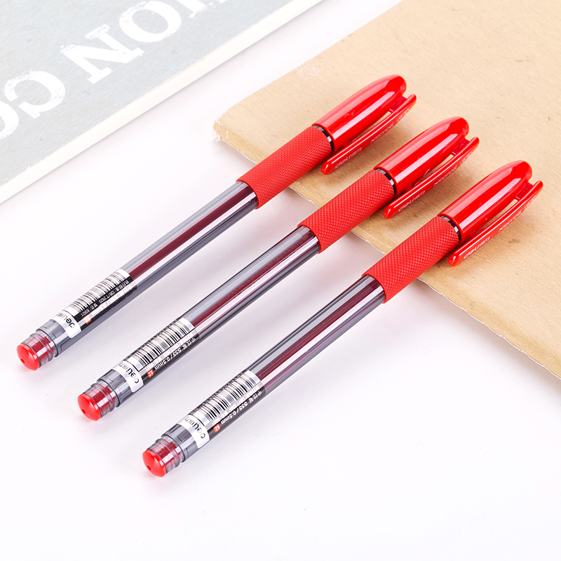 得力S55中性筆0.5mm半針管(紅)(支)