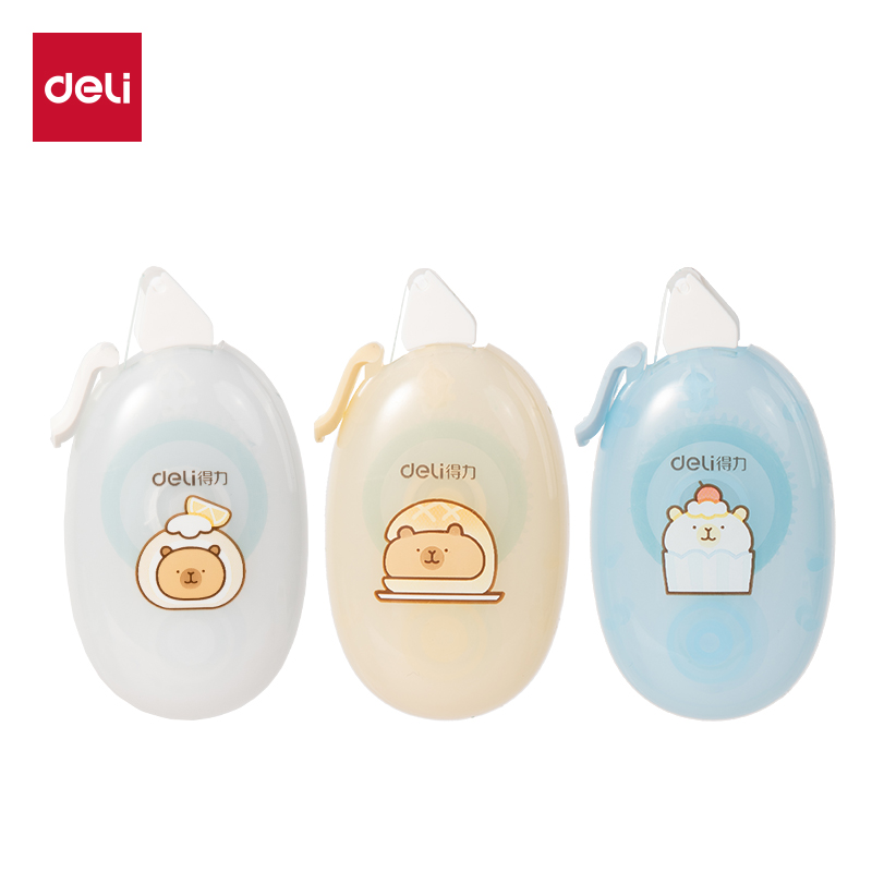 得力BL112卡皮巴拉點點膠6mm*8m(混)(個)