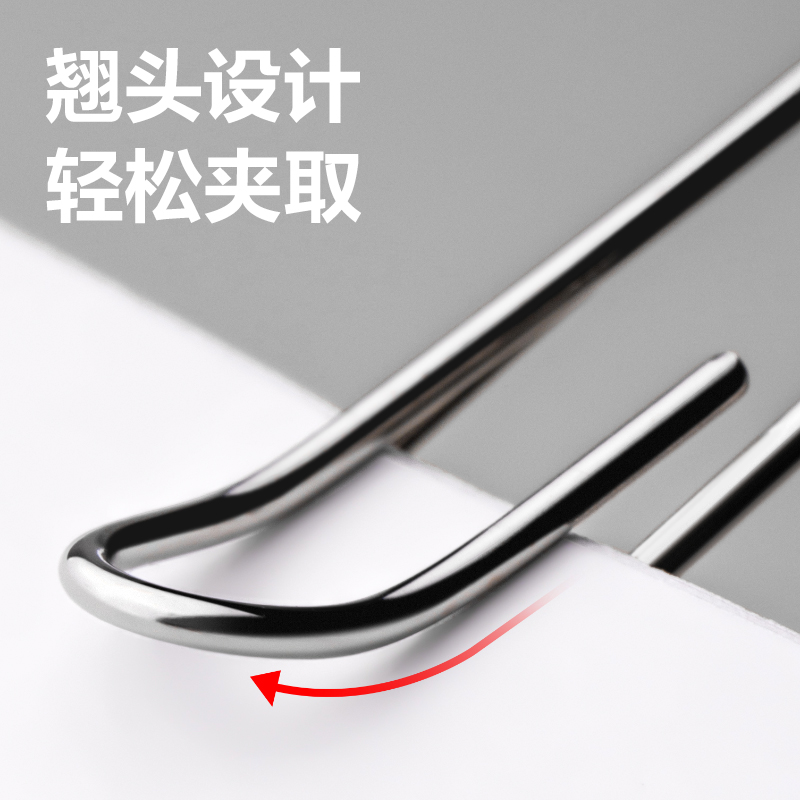 得力TS101回形針(銀)(盒)