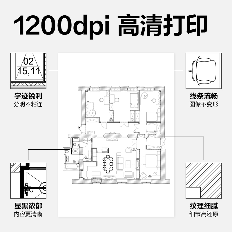 得力M1030W黑白激光多功能一體機(白色)(臺)