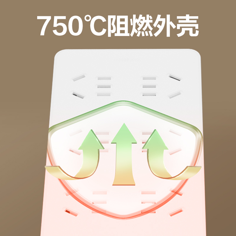 得力LU2180(1.8)插座_8組_1.8米_PE袋(白)(個)