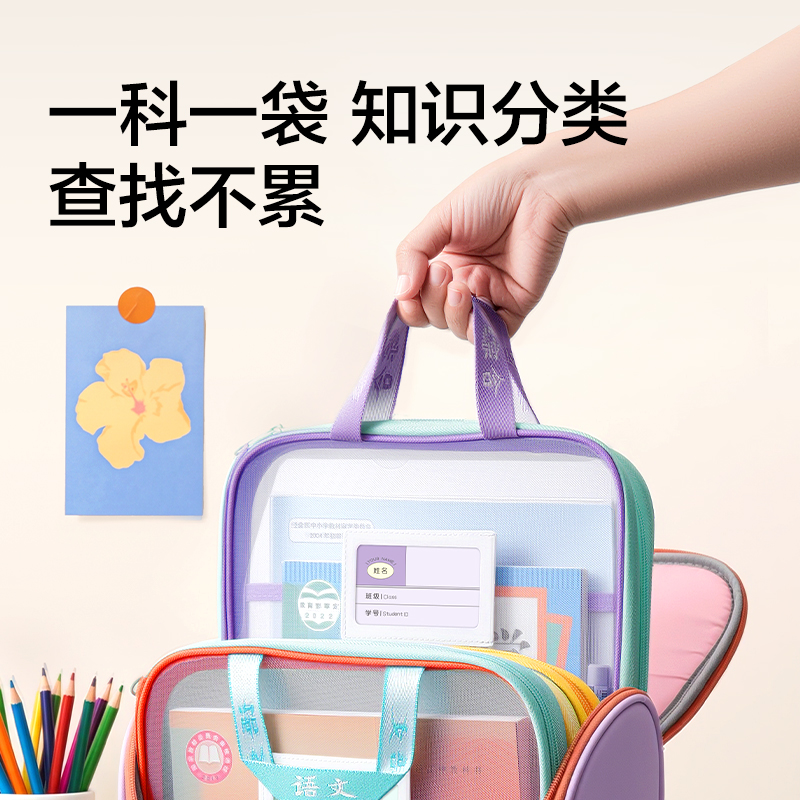 得力PP196_A4_L型學(xué)生網(wǎng)紗拉鏈袋(綠)(英語)(個(gè))