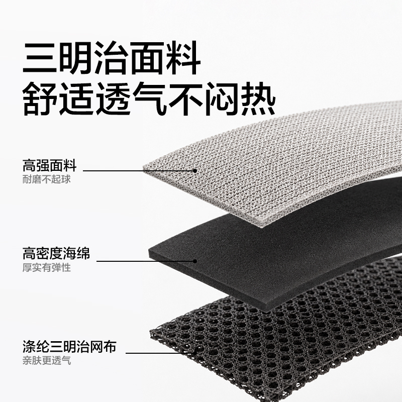 得力Bembam_BM507_S碼H型胸背牽引繩(灰)(個)